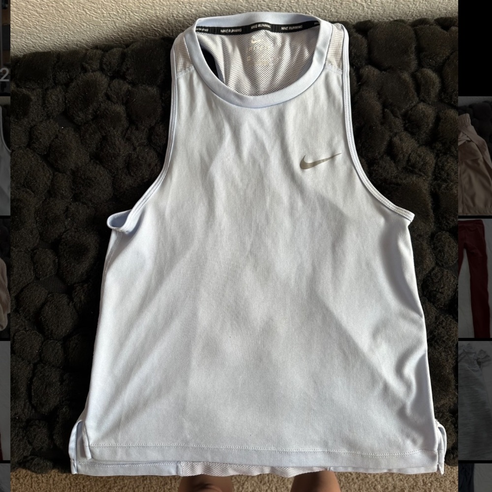 Nike DriFit baby blue tank top XS